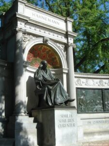 The Hahnemann memorial is the only monument in Washington D.C. dedicated to a physician