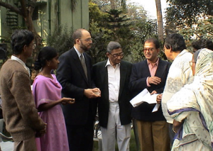 Dr. Jeffrey D. White met cancer patients at the PBHRF clinic in Kolkata