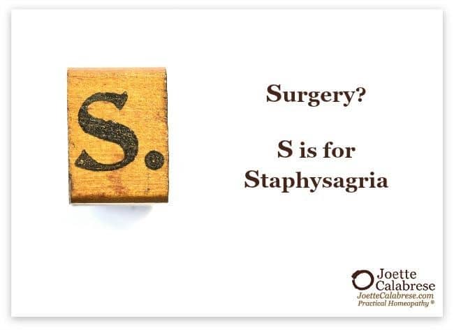 Homeopathy for Surgery