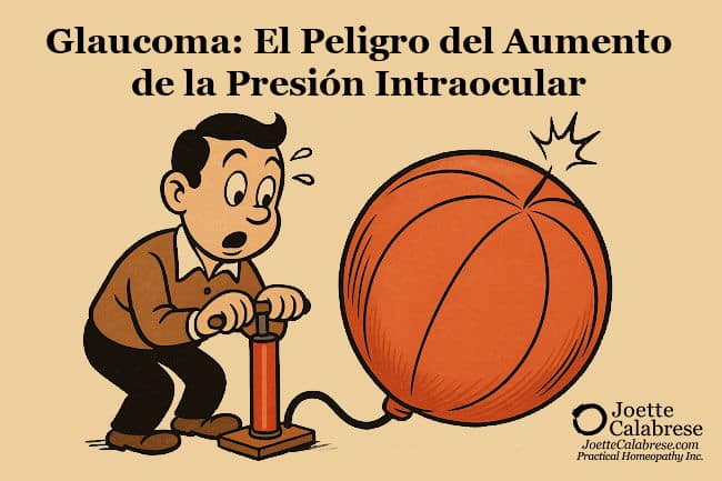 Joette Calabrese, Homeopatía Práctica®, Glaucoma: El peligro del aumento de la presión intraocular